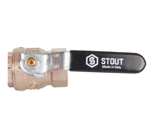 Кран шаровой стандартнопроходной STOUT SVB ВР/НР ручка рычаг 3/4 дюйма SVB-0013-000020