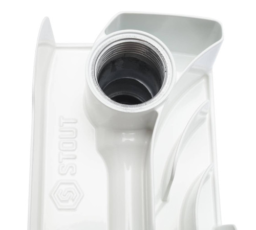 Радиатор биметаллический STOUT Space 500 4 секции боковое подключение SRB-0310-050004 RAL 9016