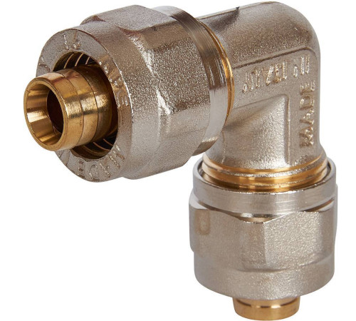 Угольник STOUT 90° 16х16 мм для металлопластиковых труб винтовой SFS-0003-001616