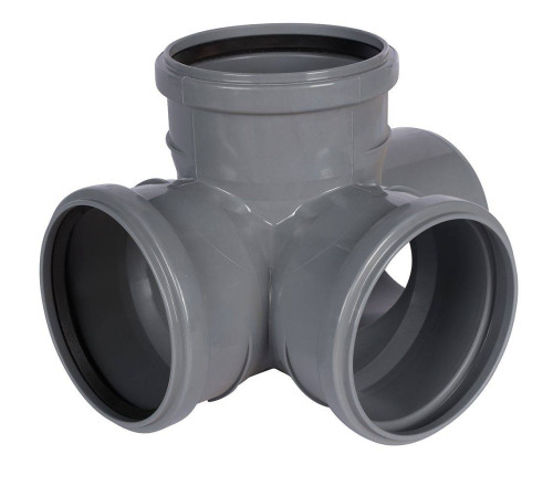 Крестовина двухплоскостная Политэк 110x110x110 мм 87.5° 1201102