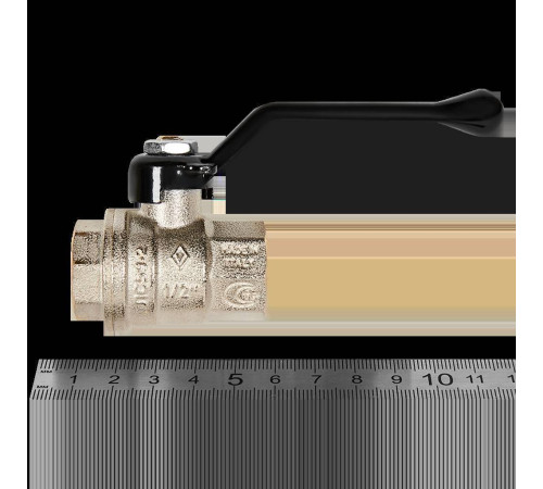 Кран шаровой BUGATTI Oregon ручка-рычаг ВР-ВР 1/2 03000163