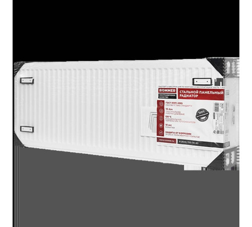 Радиатор стальной панельный ROMMER Compact 33 500x1400 мм боковое подключение RRS-2010-335140