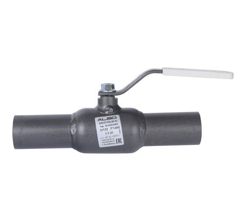 Кран шаровой под приварку ALSO КШП Ду 32 Ру 4,0 МПа сталь 20 КШ.П.032.40-01