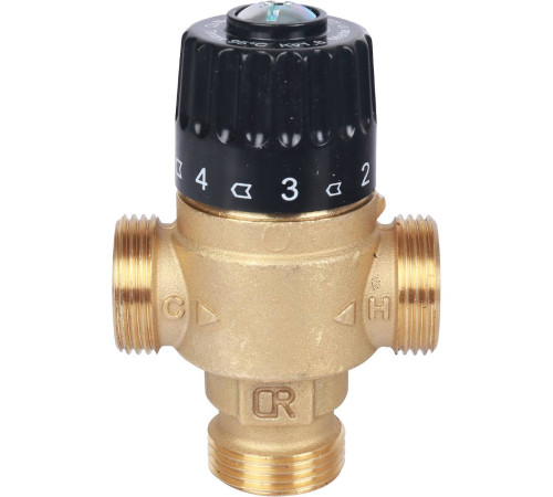 Клапан термостатический смесительный STOUT 3/4 НР 30-65 °C Kvs 1.8 SVM-0125-186520