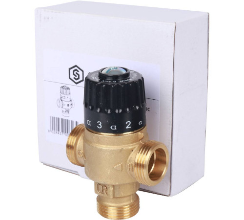 Клапан термостатический смесительный STOUT 3/4 НР 30-65 °C Kvs 1.8 SVM-0125-186520