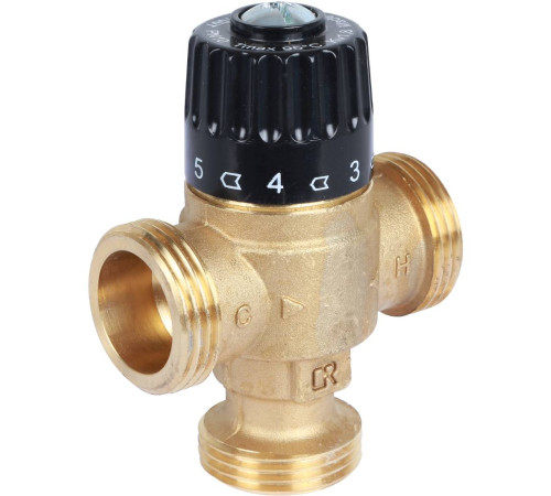 Термостатический смесительный клапан STOUT 1 НР 30-65 °C Kvs 1.8 SVM-0125-186525