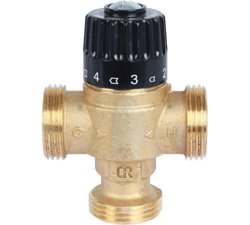 Термостатический смесительный клапан STOUT 1 НР 30-65 °C Kvs 1.8 SVM-0125-186525