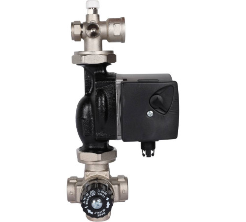 Насосно-смесительный узел STOUT SDG-0120 с байпасом и насосом Grundfos UPSO 25-65 130 мм SDG-0120-002002