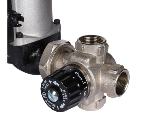 Насосно-смесительный узел STOUT SDG-0120 с байпасом и насосом Grundfos UPSO 25-65 130 мм SDG-0120-002002