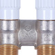 Коллектор распределительный STOUT 3/4 на 3 отвода 1/2 плоское уплотнение SMB 6852 341203