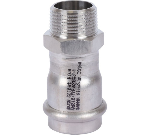 Ниппель переходной Sanha 9243G NiroSan пресс-НР 28x3/4 69243G2834