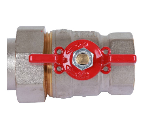 Кран шаровой ROMMER с американкой ВР/НР ручка бабочка 1 RBV-0005-0510225
