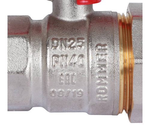 Кран шаровой ROMMER с американкой ВР/НР ручка бабочка 1 RBV-0005-0510225