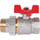 Кран шаровой ROMMER с американкой ВР/НР ручка бабочка 1 1/4 RBV-0005-0510232