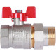 Кран шаровой ROMMER с американкой ВР/НР ручка бабочка 1 1/4 RBV-0005-0510232
