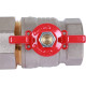 Кран шаровой ROMMER с американкой ВР/НР ручка бабочка 1 1/4 RBV-0005-0510232
