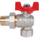 Кран шаровой ROMMER угловой с американкой ВР/НР ручка бабочка 1/2 RBV-0006-0610215
