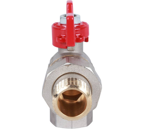 Кран шаровой ROMMER угловой с американкой ВР/НР ручка бабочка 1/2 RBV-0006-0610215