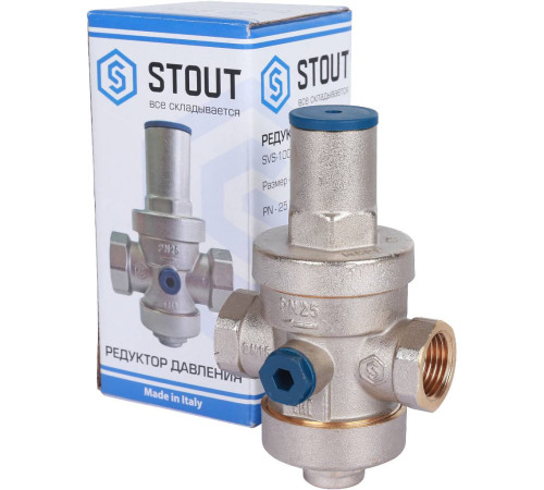 Редуктор давления STOUT PN25 1/2 ВР-ВР с выходом под манометр SVS-1008-000015