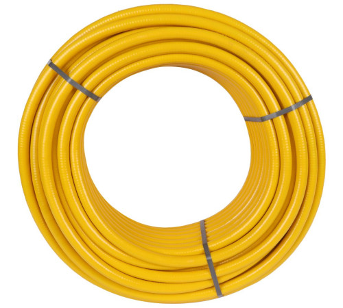 Труба гофрированная нержавеющая Stahlmann 15A отожженная в желтой оболочке 50 м SP3041502050