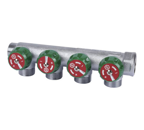 Коллектор регулирующий STOUT 3/4 4 отвода 3/4 EK SMB-6850-343404