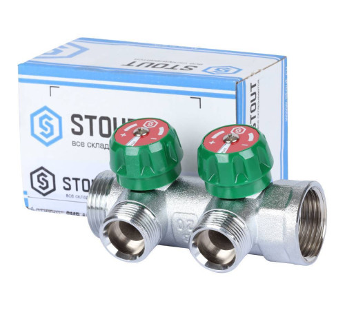 Коллектор регулирующий STOUT 1 2 отвода 3/4 EK SMB-6850-013402