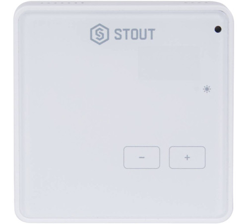 Беспроводной комнатный терморегулятор STOUT R-8z белый STE-0101-008003