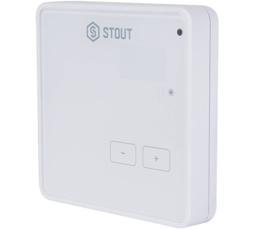 Беспроводной комнатный терморегулятор STOUT R-8z белый STE-0101-008003