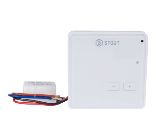 Беспроводной комнатный терморегулятор STOUT R-8z белый STE-0101-008003