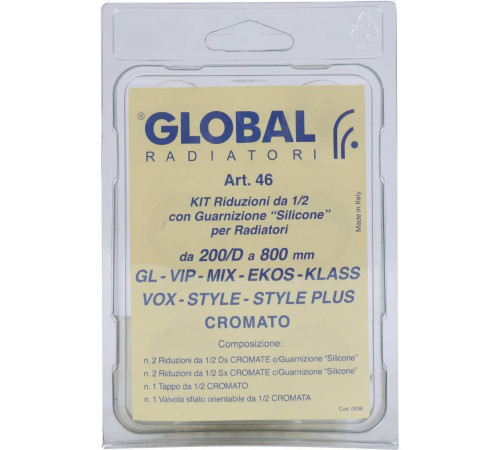 Присоединительный набор Global KIT 1/2 хром A046KIT1/299