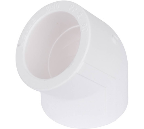 Угольник Kalde 45° 40 мм полипропиленовый белый 3212-elb-400045