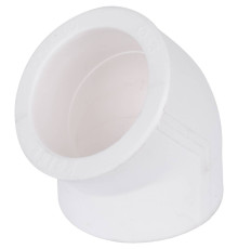 Угольник Kalde 45° 63 мм полипропиленовый белый 3212-elb-630045