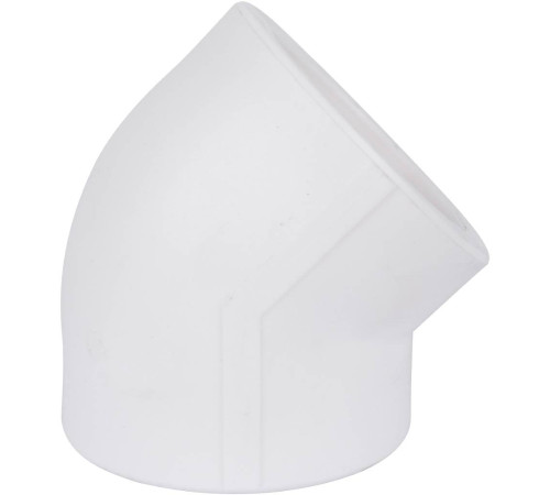 Угольник Kalde 45° 63 мм полипропиленовый белый 3212-elb-630045