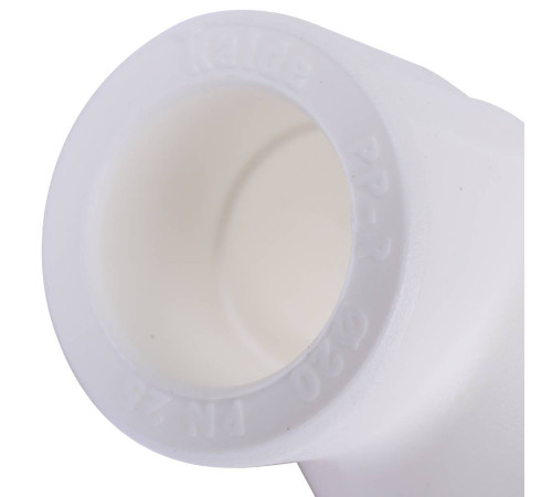 Угольник Kalde 90° 20 мм полипропиленовый белый 3212-elb-200000