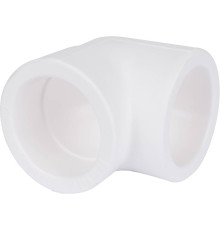 Угольник Kalde 90° 50 мм полипропиленовый белый 3212-elb-500000