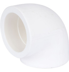 Угольник Kalde 90° 63 мм полипропиленовый белый 3212-elb-630000