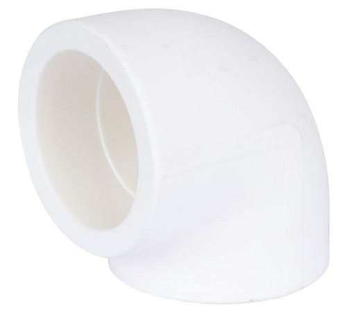 Угольник Kalde 90° 63 мм полипропиленовый белый 3212-elb-630000