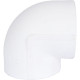 Угольник Kalde 90° 63 мм полипропиленовый белый 3212-elb-630000