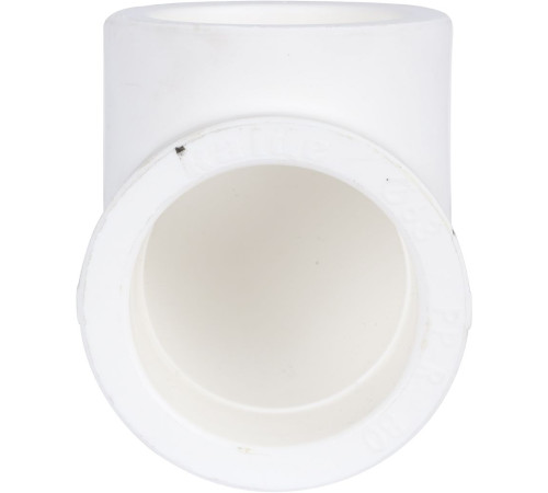 Угольник Kalde 90° 63 мм полипропиленовый белый 3212-elb-630000