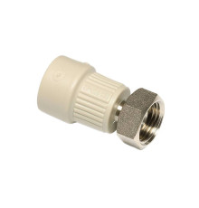 Муфта Ekoplastik PPR с металлической вставкой и накидной гайкой 25x3/4 SZM02525RCT