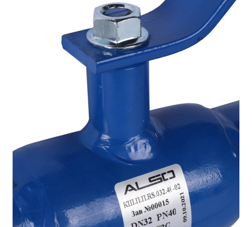 Кран шаровой ALSO RS приварной полнопроходной Ду 32 Ру 4.0 МПа сталь 09Г2С L=260 мм КШ.П.П.RS.032.40-02
