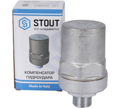 Компенсатор гидроудара STOUT 1/2 НР хром SVS-1014-000015