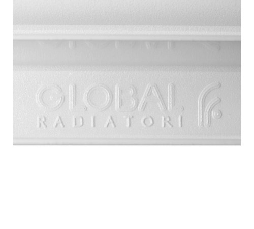 Радиатор биметаллический Global STYLE EXTRA 500 12 секций нижнее правое подключение RAL 9010 STE05001012/DS