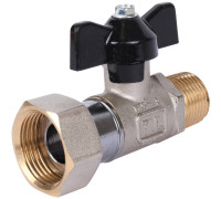 Кран шаровой STOUT 1/2x3/4 НР-накидная гайка бабочка SVB-1009-001520