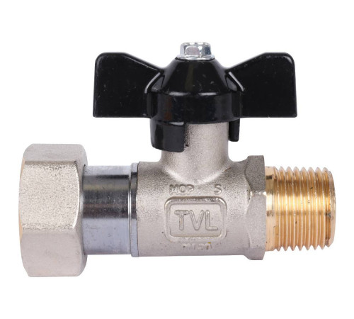 Кран шаровой STOUT 1/2x3/4 НР-накидная гайка бабочка SVB-1009-001520