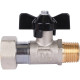 Кран шаровой STOUT 1/2x3/4 НР-накидная гайка бабочка SVB-1009-001520