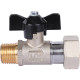 Кран шаровой STOUT 1/2x3/4 НР-накидная гайка бабочка SVB-1009-001520