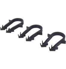 Скоба якорная STOUT с двойным креплением для труб 16-20 мм 50 мм черная SMF-0005-001620