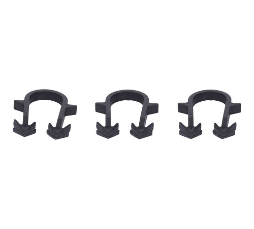 Скоба якорная STOUT с двойным креплением для труб 16-20 мм 50 мм черная SMF-0005-001620