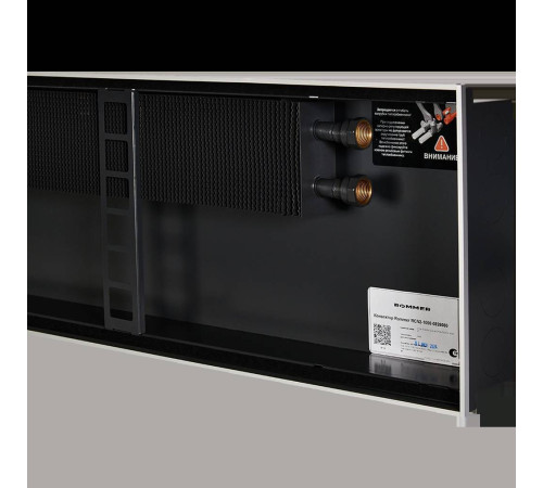 Конвектор внутрипольный ROMMER RCN 80х260х800 мм с роликовой решеткой анодированный алюминий RCN2-1000-0826080